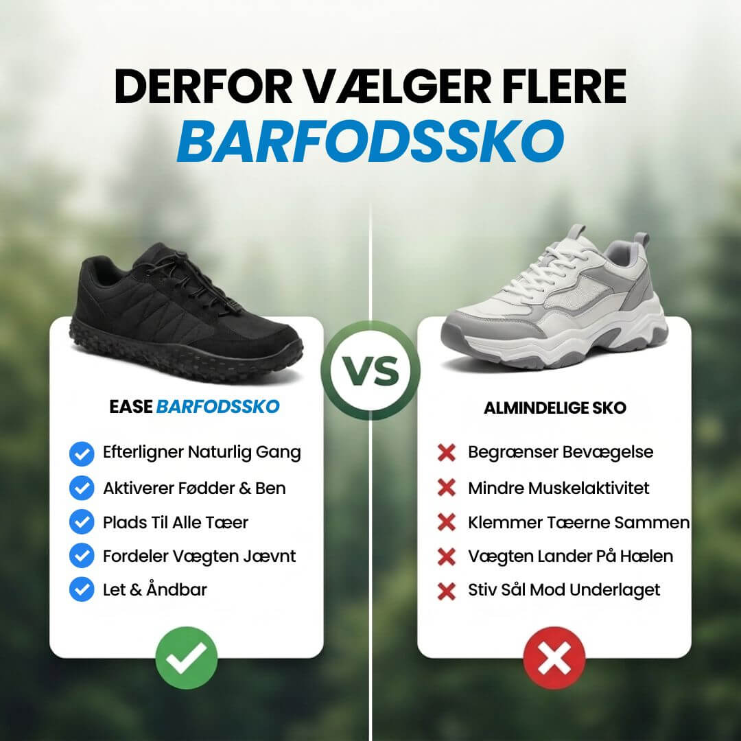 Sneakerpalace| Ease – Barfodssko til hverdagen med naturlig pasform