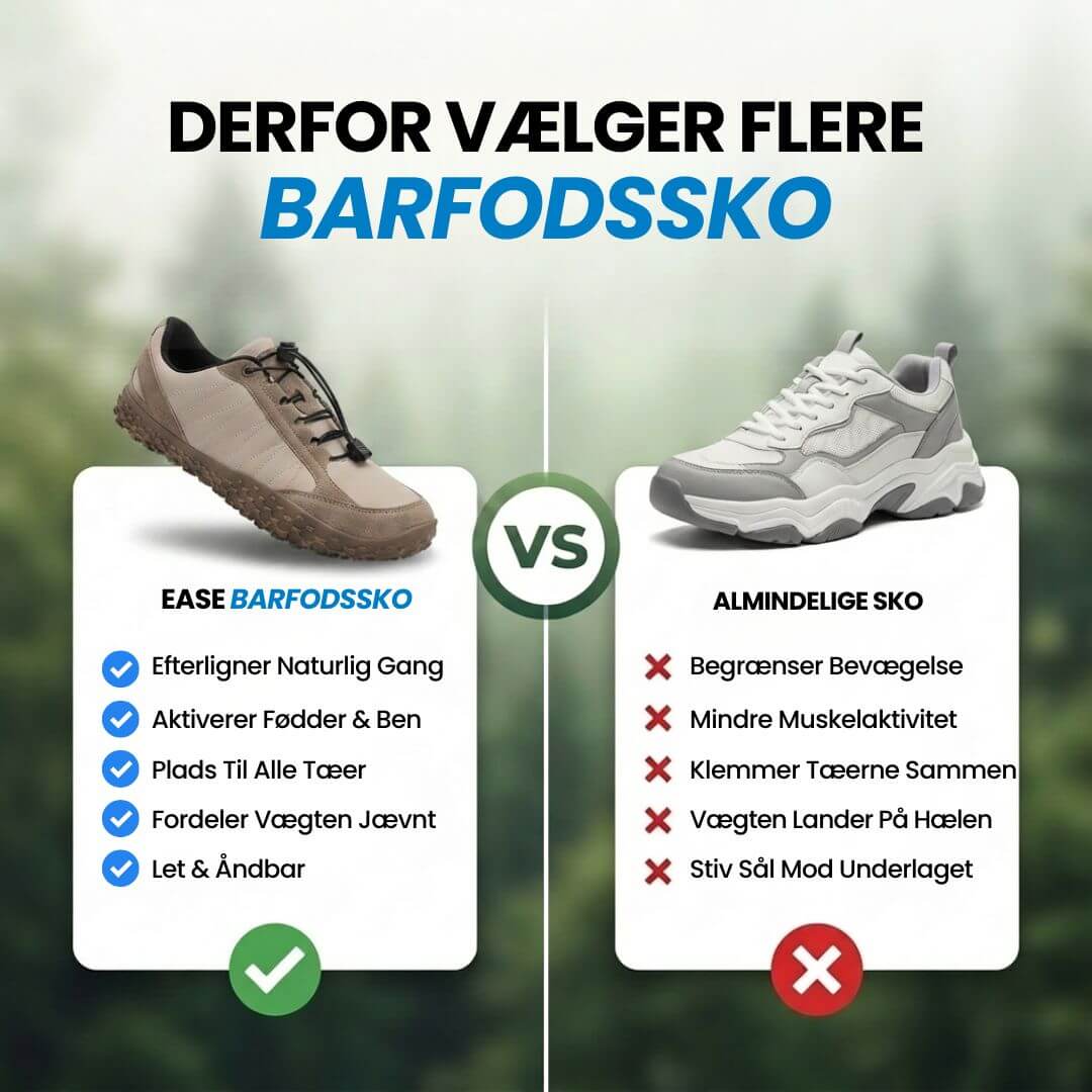 Sneakerpalace| Ease – Barfodssko til hverdagen med naturlig pasform