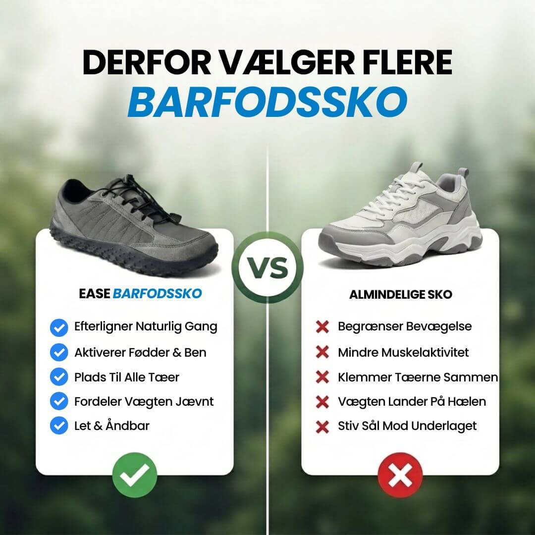 Sneakerpalace| Ease – Barfodssko til hverdagen med naturlig pasform