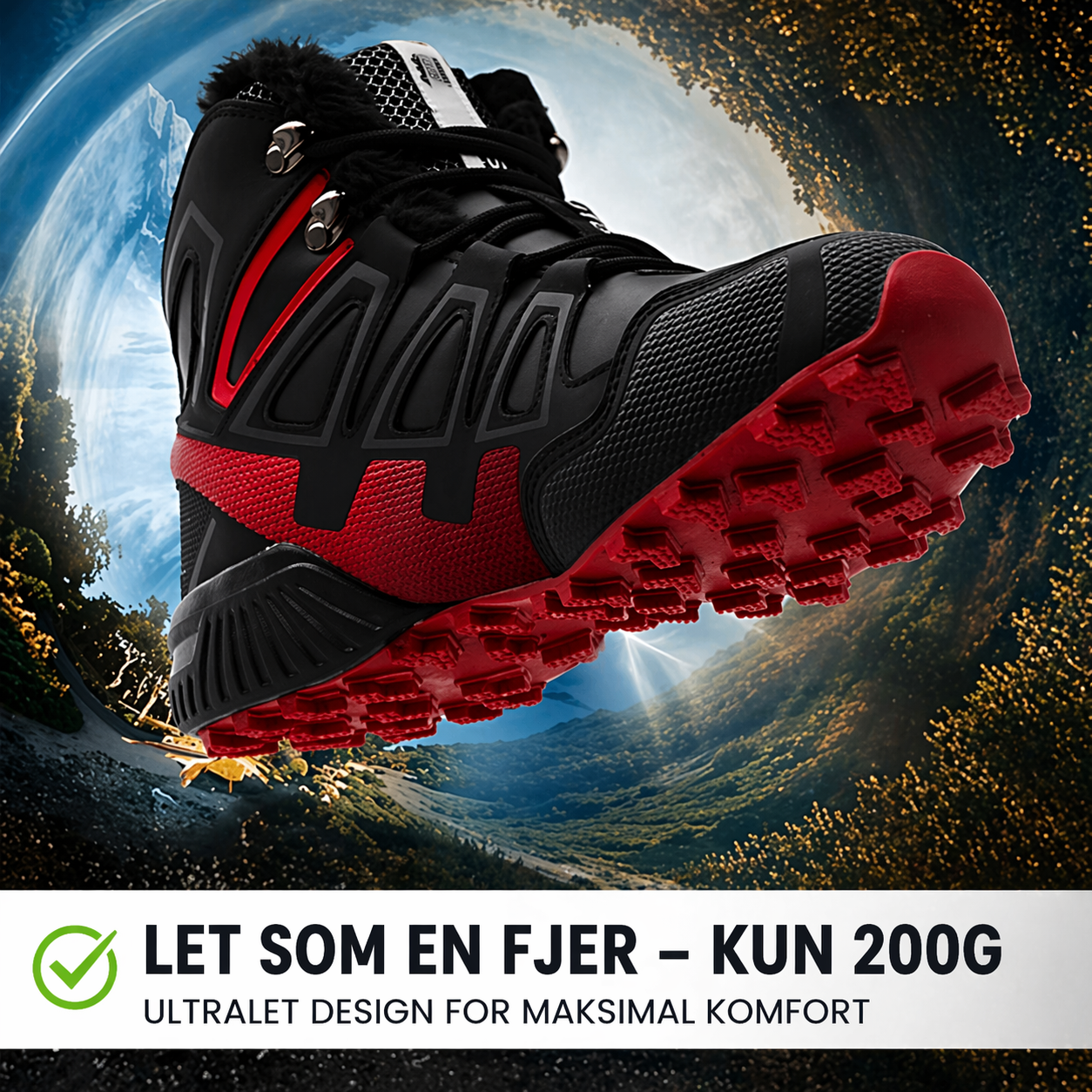 Sneakerpalace| GripTrail 2.0 – Ortopædisk vandtæt outdoorstøvle
