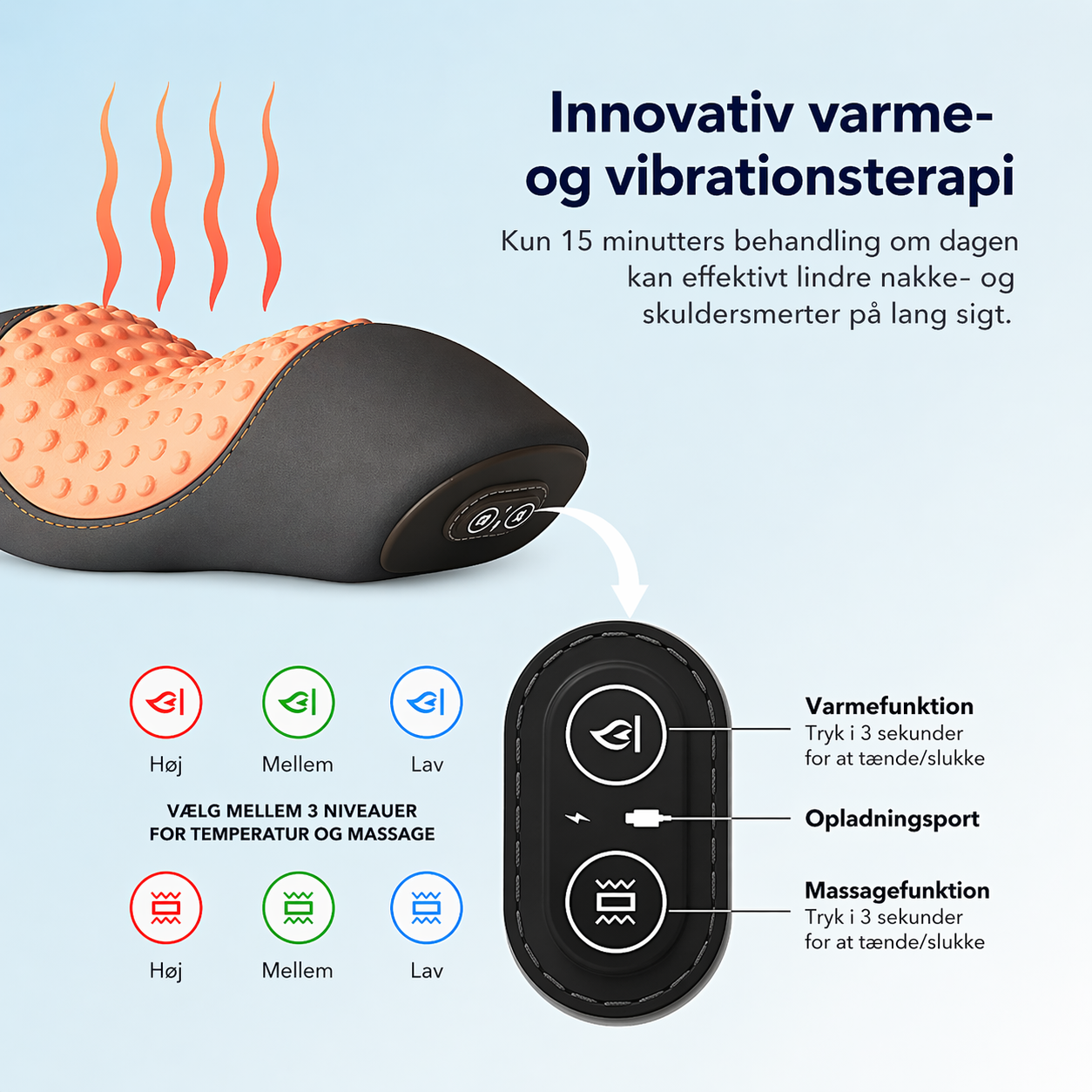 Sneakerpalace| NakkeBlød – Elektrisk pude til afslapning af nakken