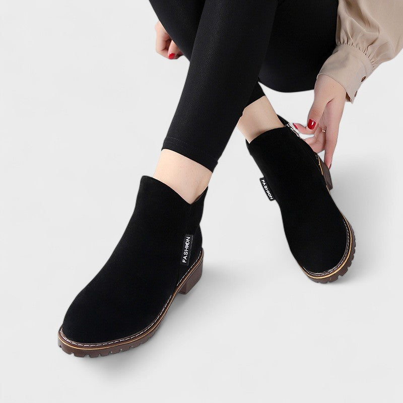 Sneakerpalace| Emilia – Klassiske vinterstøvler med lav hæl