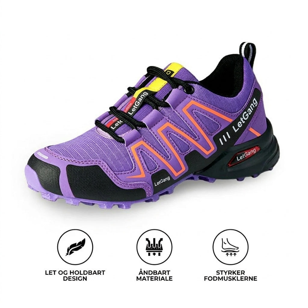 Sneakerpalace| LetGang Grå-Orange – Ergonomiske komfortsko