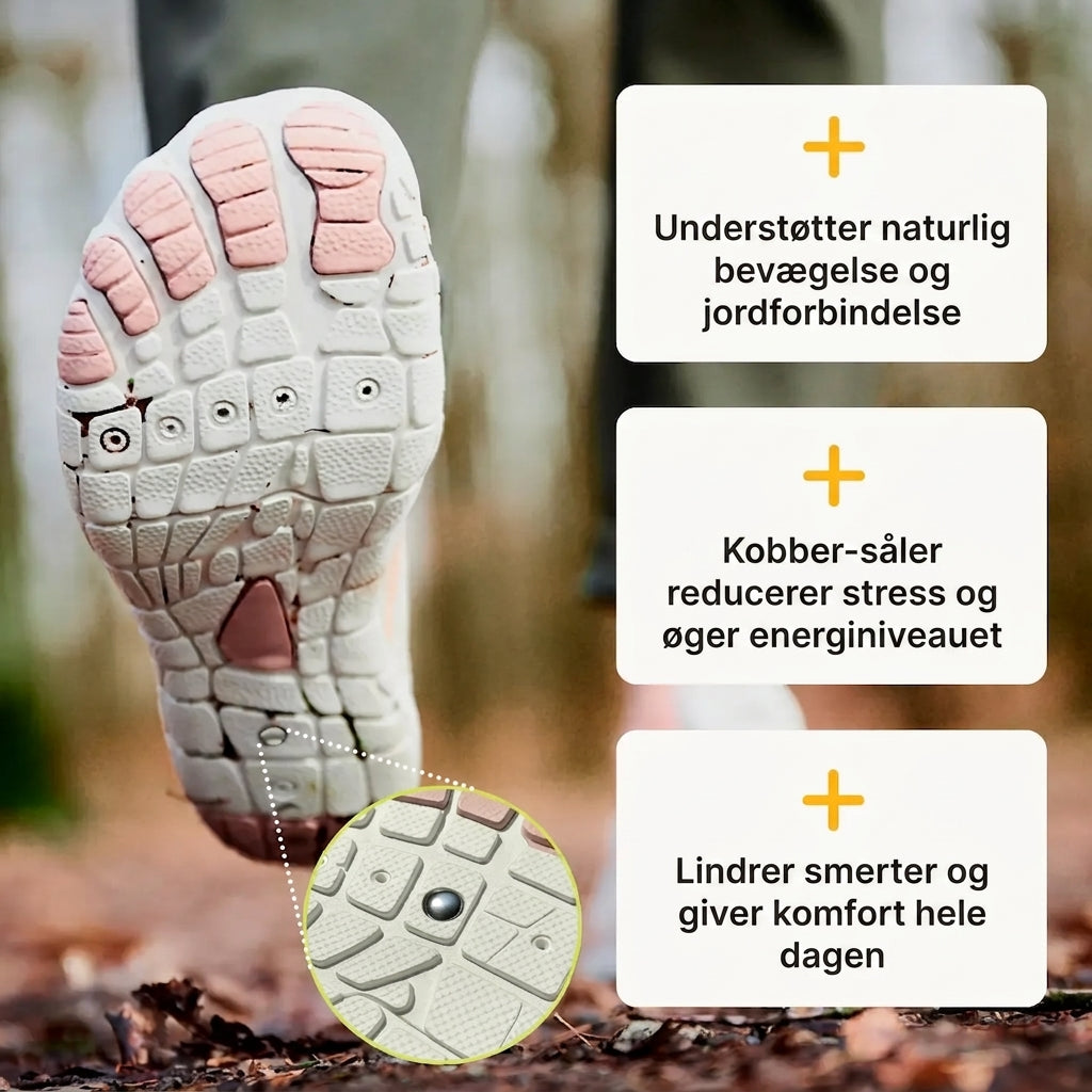 Sneakerpalace| NaturSkridt Grå-Orange – Ergonomiske barfodssko