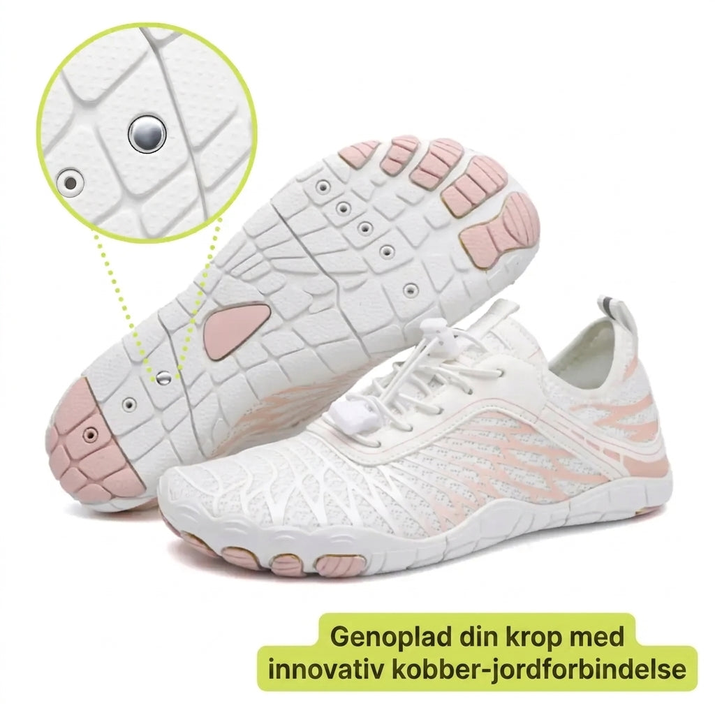 Sneakerpalace| NaturSkridt Sort-Hvid – Ergonomiske barfodssko