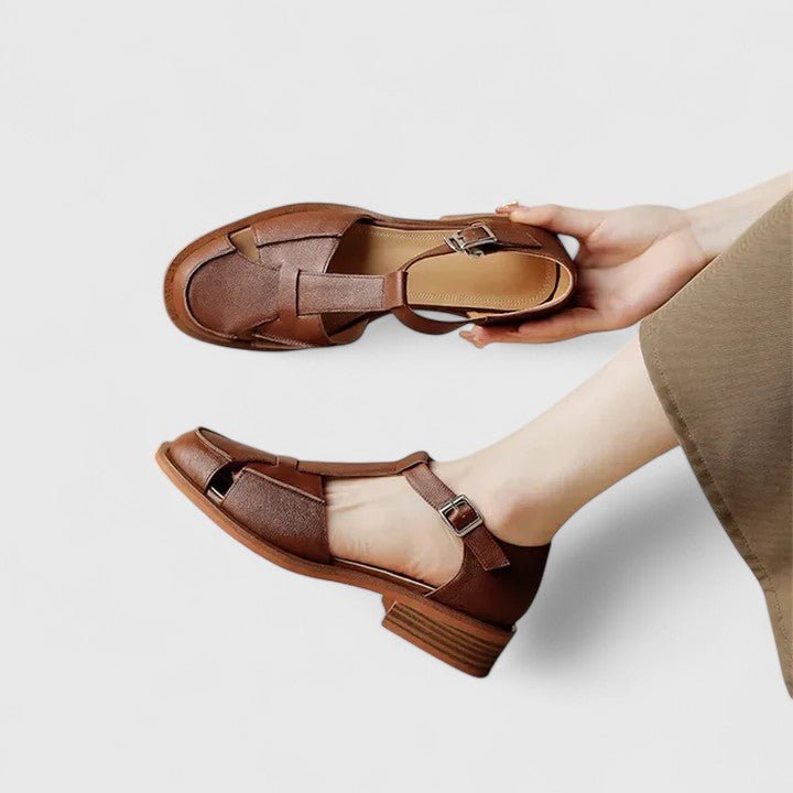 Sneakerpalace| Inger – Mary Jane sko med ankelrem og komfort