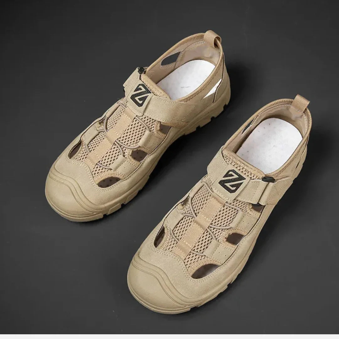 Sneakerpalace| Luftig diabetessandal til mænd med bred pasform