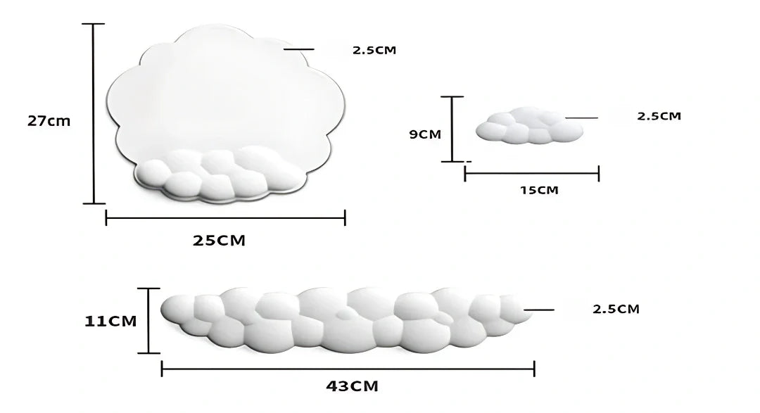 Sneakerpalace| 3-delt ergonomisk skrivebordssæt med memory foam håndledsstøtte