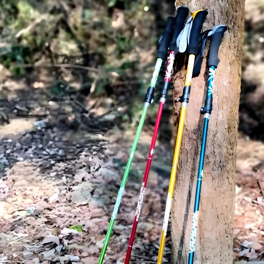 Sneakerpalace| Sammenklappelige trekking-stave i letmetal til vandring