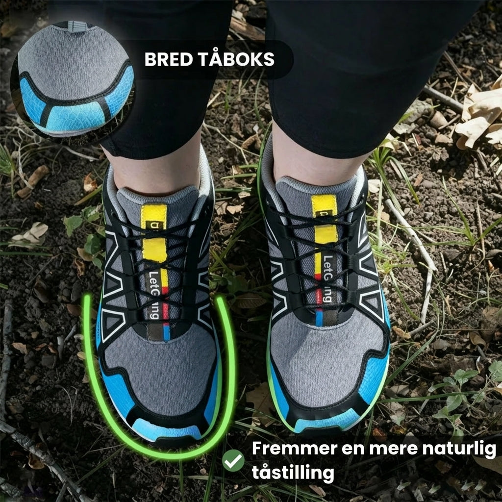 Sneakerpalace| LetGang Grå-Orange – Ergonomiske komfortsko