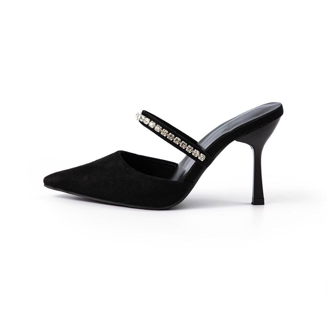 Sneakerpalace| Mette – Strass-højhæle med glamourøst festdesign