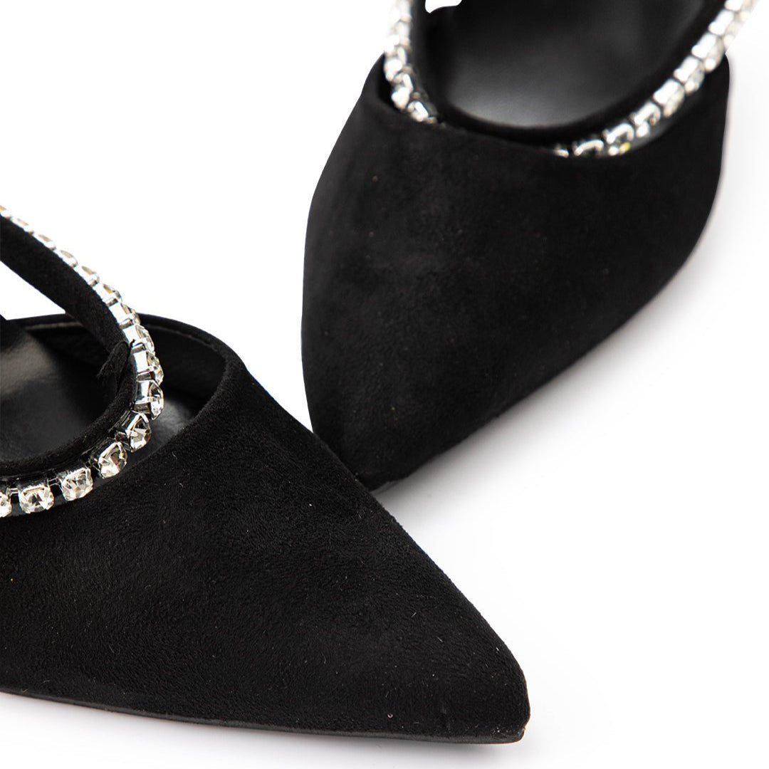 Sneakerpalace| Mette – Strass-højhæle med glamourøst festdesign
