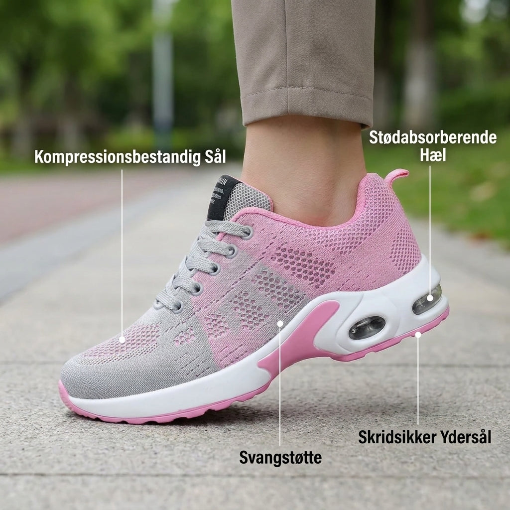 Sneakerpalace| OrthoStep Sort – Ergonomiske sneakers i sort farve