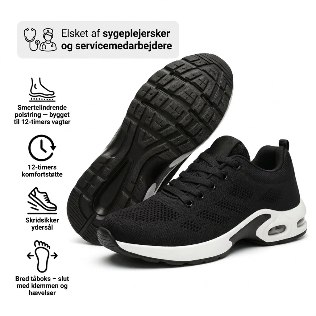 Sneakerpalace| OrthoStep Rød – Ergonomiske sneakers i rød farve