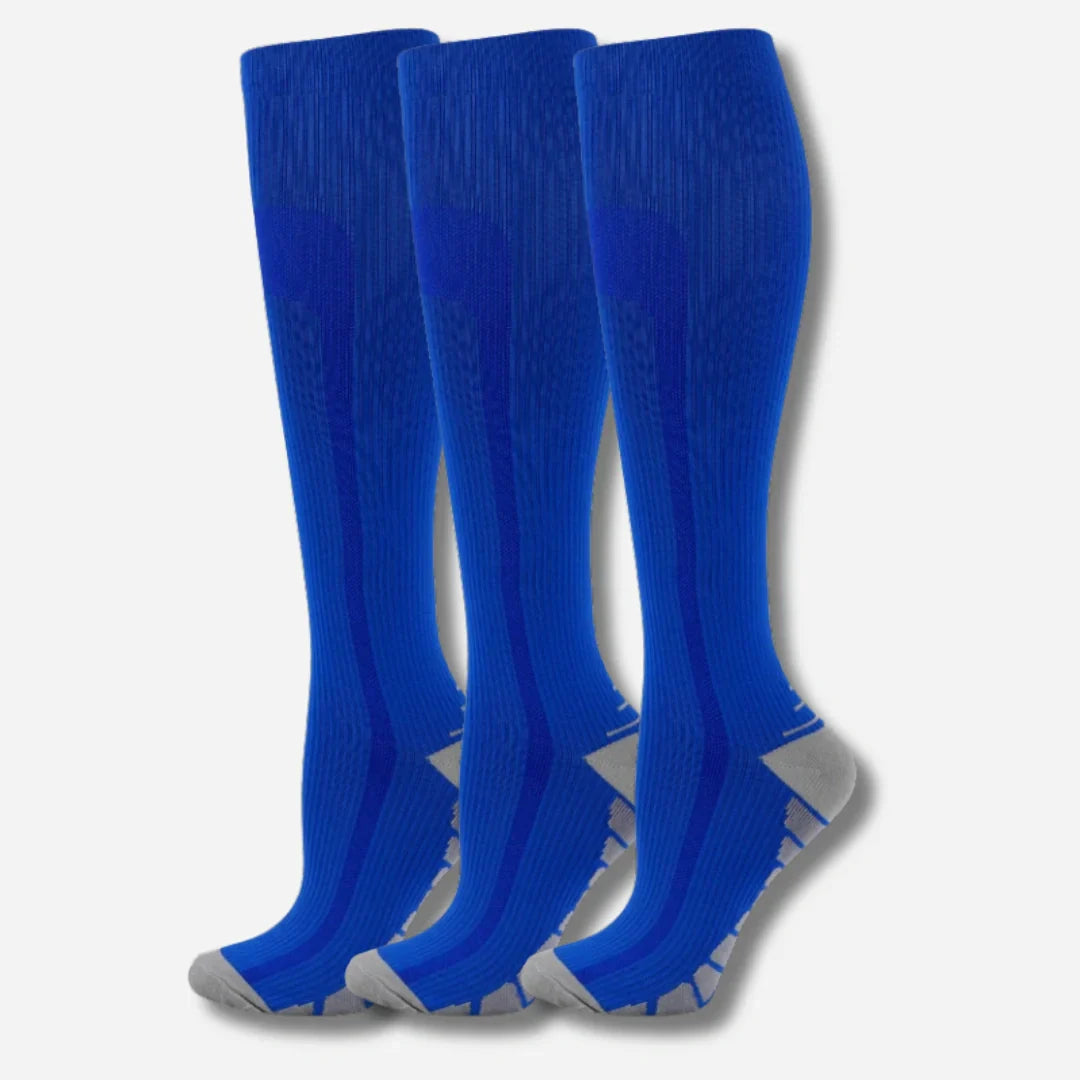 Sneakerpalace| Knæhøje kompressionsstrømper i 3-pak – sporty unisex design