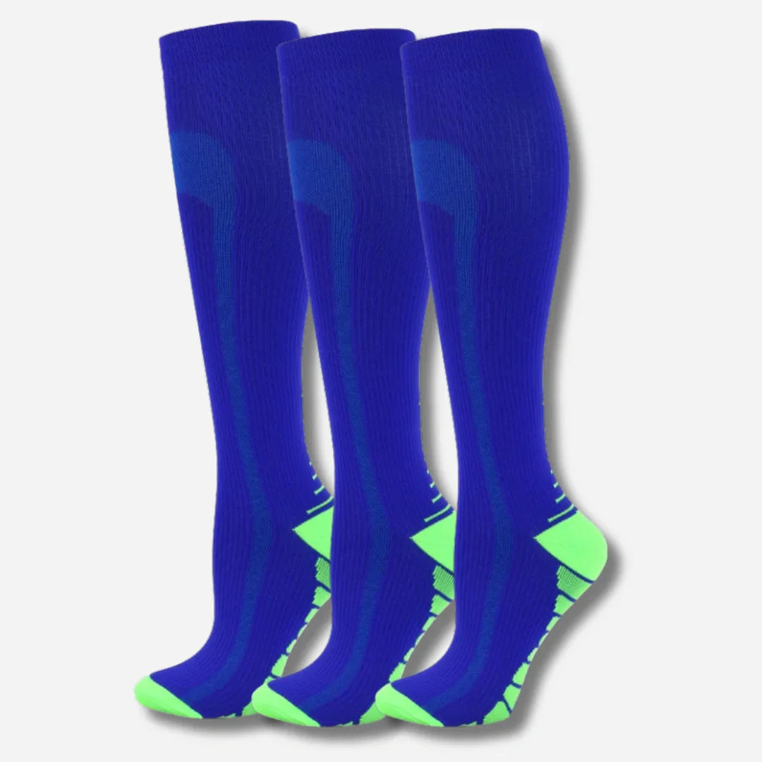 Sneakerpalace| Knæhøje kompressionsstrømper i 3-pak – sporty unisex design