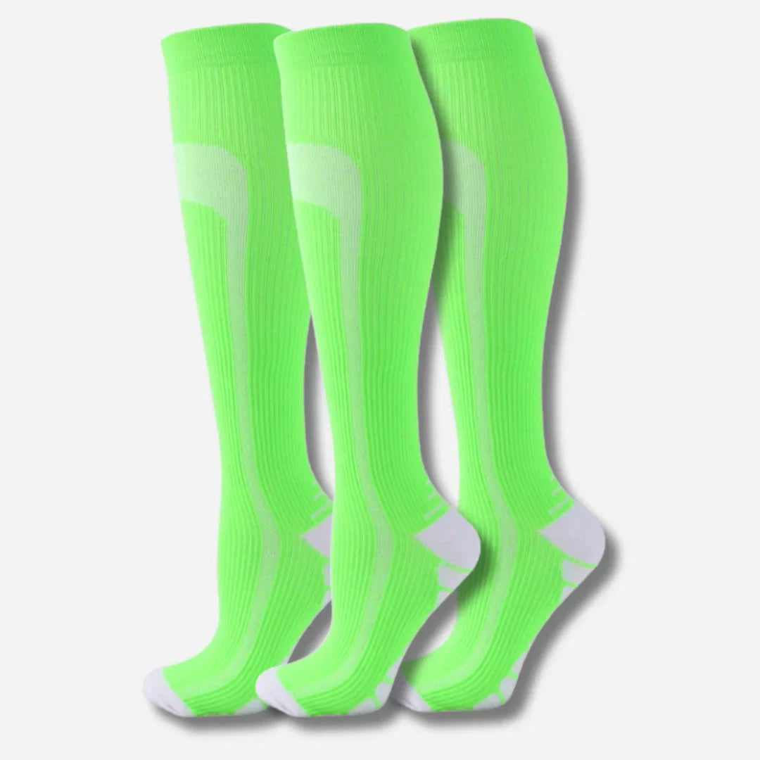 Sneakerpalace| Knæhøje kompressionsstrømper i 3-pak – sporty unisex design