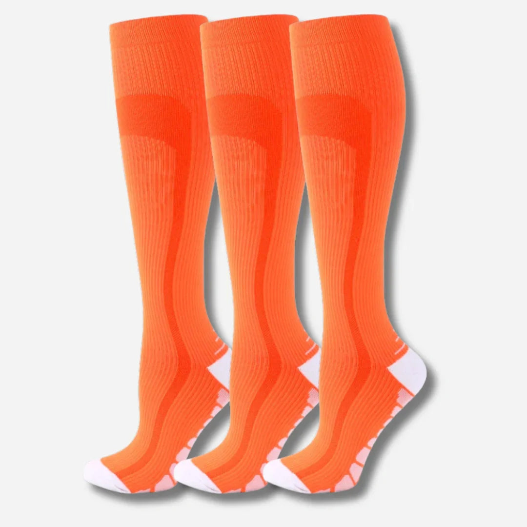 Sneakerpalace| Knæhøje kompressionsstrømper i 3-pak – sporty unisex design
