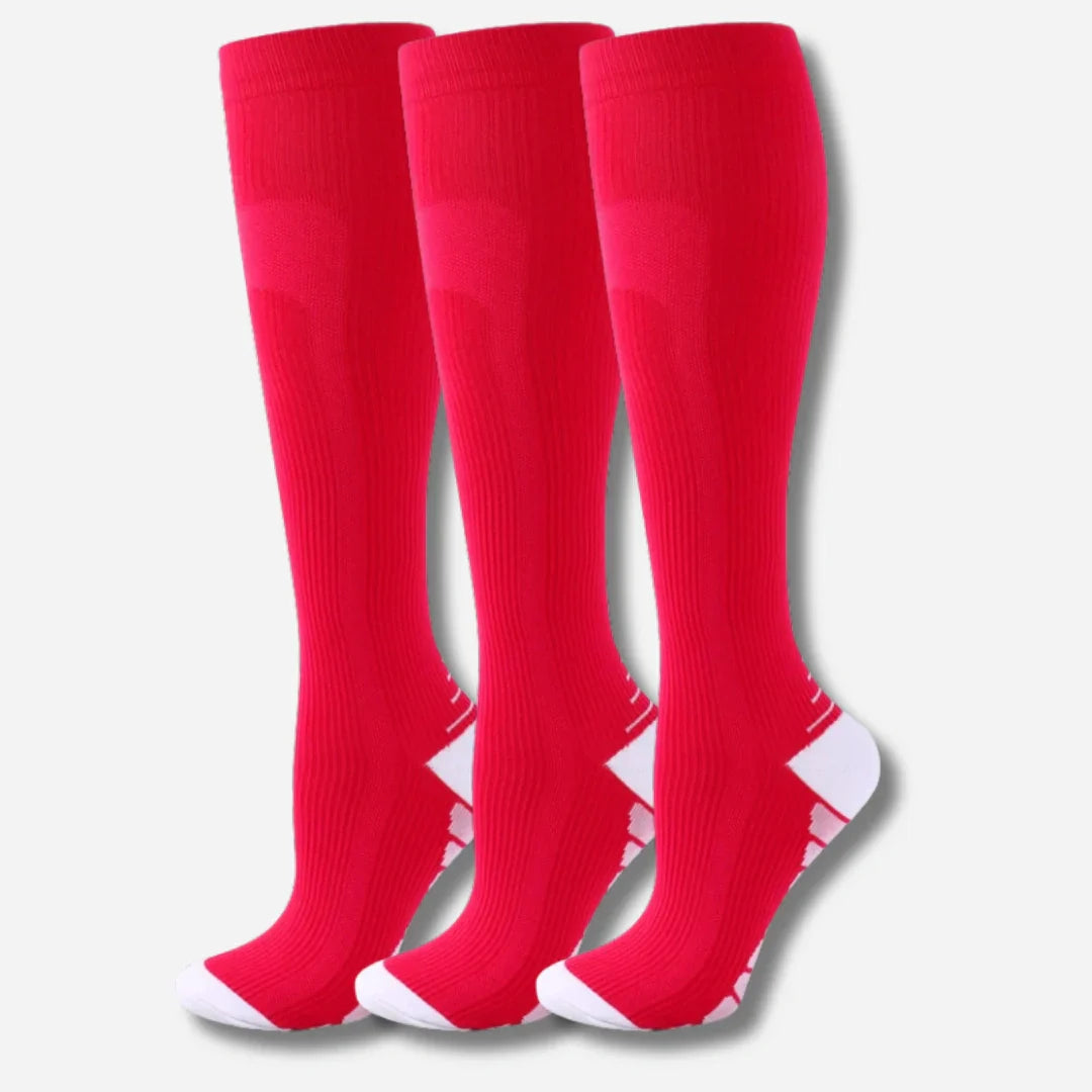 Sneakerpalace| Knæhøje kompressionsstrømper i 3-pak – sporty unisex design