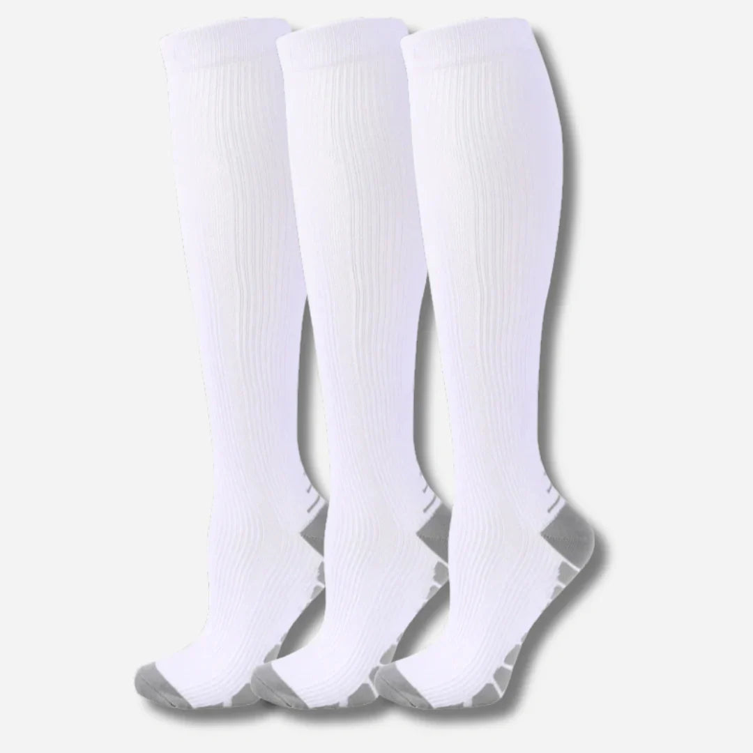 Sneakerpalace| Knæhøje kompressionsstrømper i 3-pak – sporty unisex design