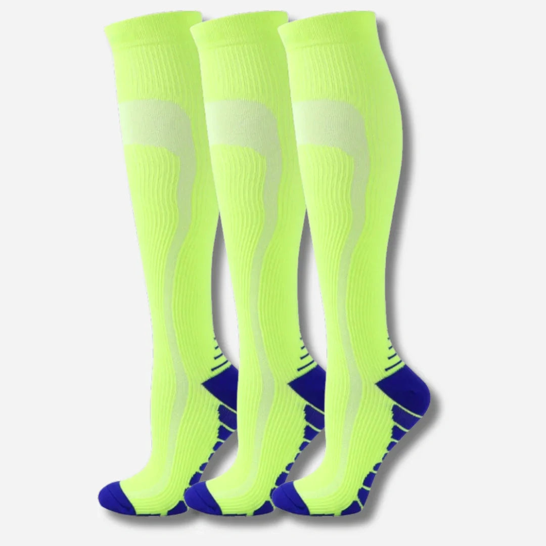 Sneakerpalace| Knæhøje kompressionsstrømper i 3-pak – sporty unisex design