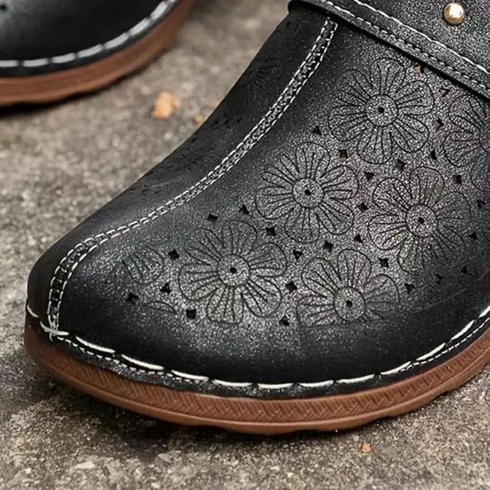 Sneakerpalace| Chunky platform slip-on sandaler med lukket tå til kvinder