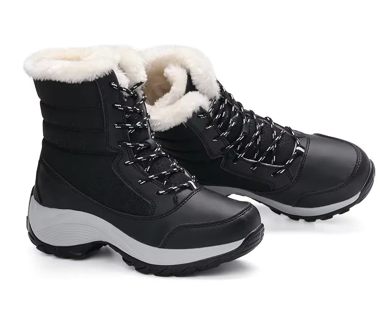 Sneakerpalace| Chunky platform-støvler til kvinder med snørelukning