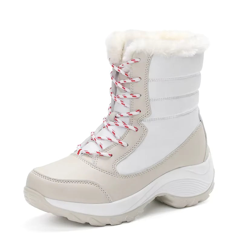 Sneakerpalace| Chunky platform-støvler til kvinder med snørelukning
