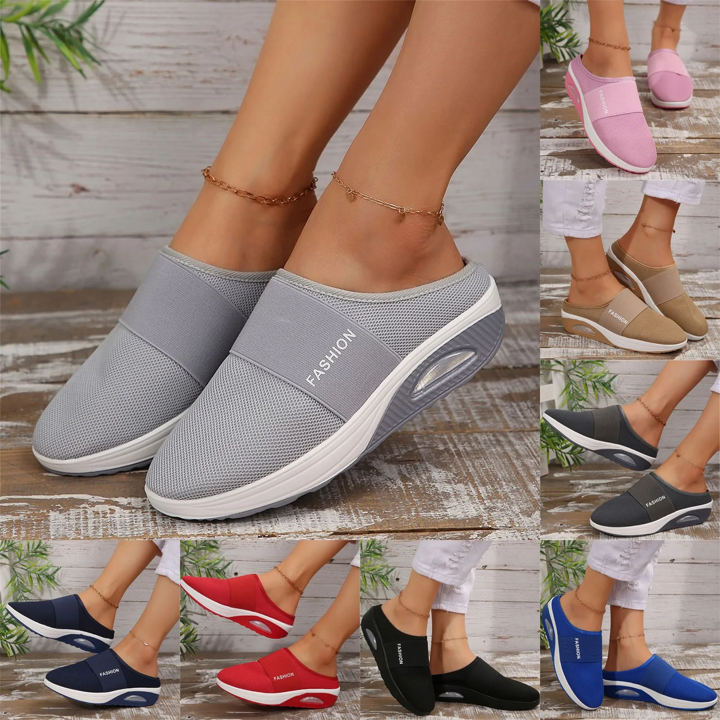 Sneakerpalace| Stilfulde slip-on gåsko til kvinder – let og komfortabel