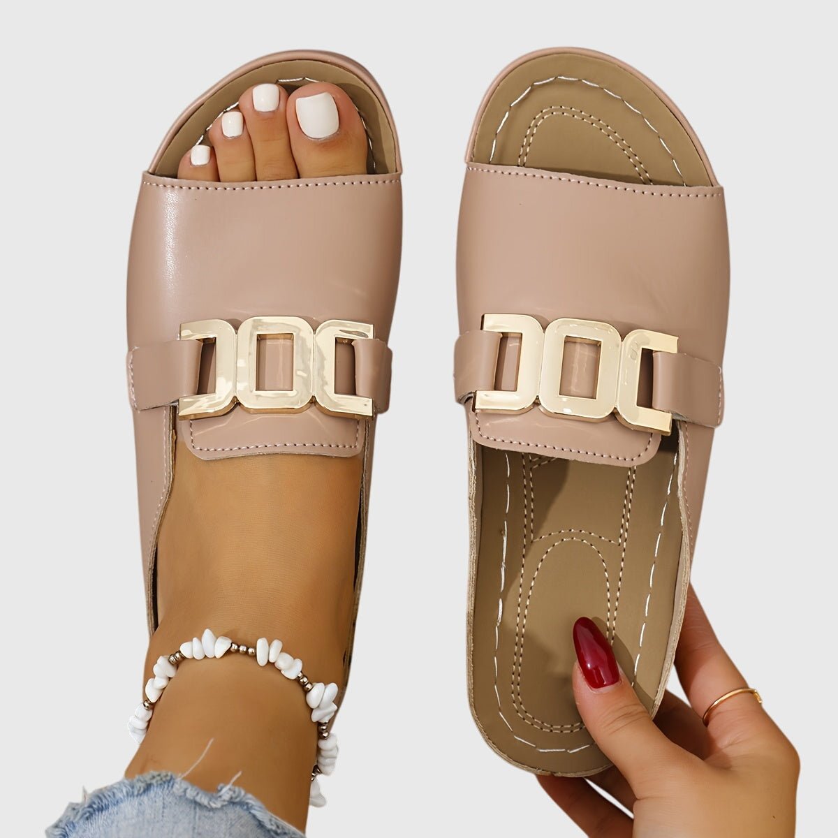 Sneakerpalace| Silje – Guldspænde sandaler med stilfuldt look