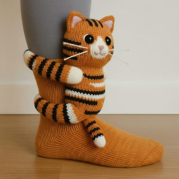 Sneakerpalace| Theo – Sjove tiger-sokker med dramatisk design
