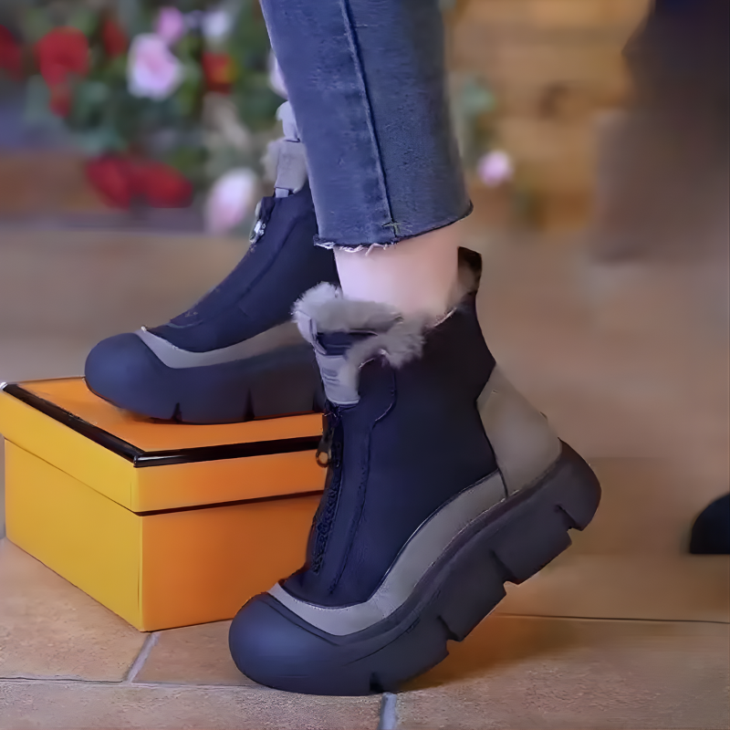 Sneakerpalace| Plysforede skridsikre vinterstøvler til kvinder