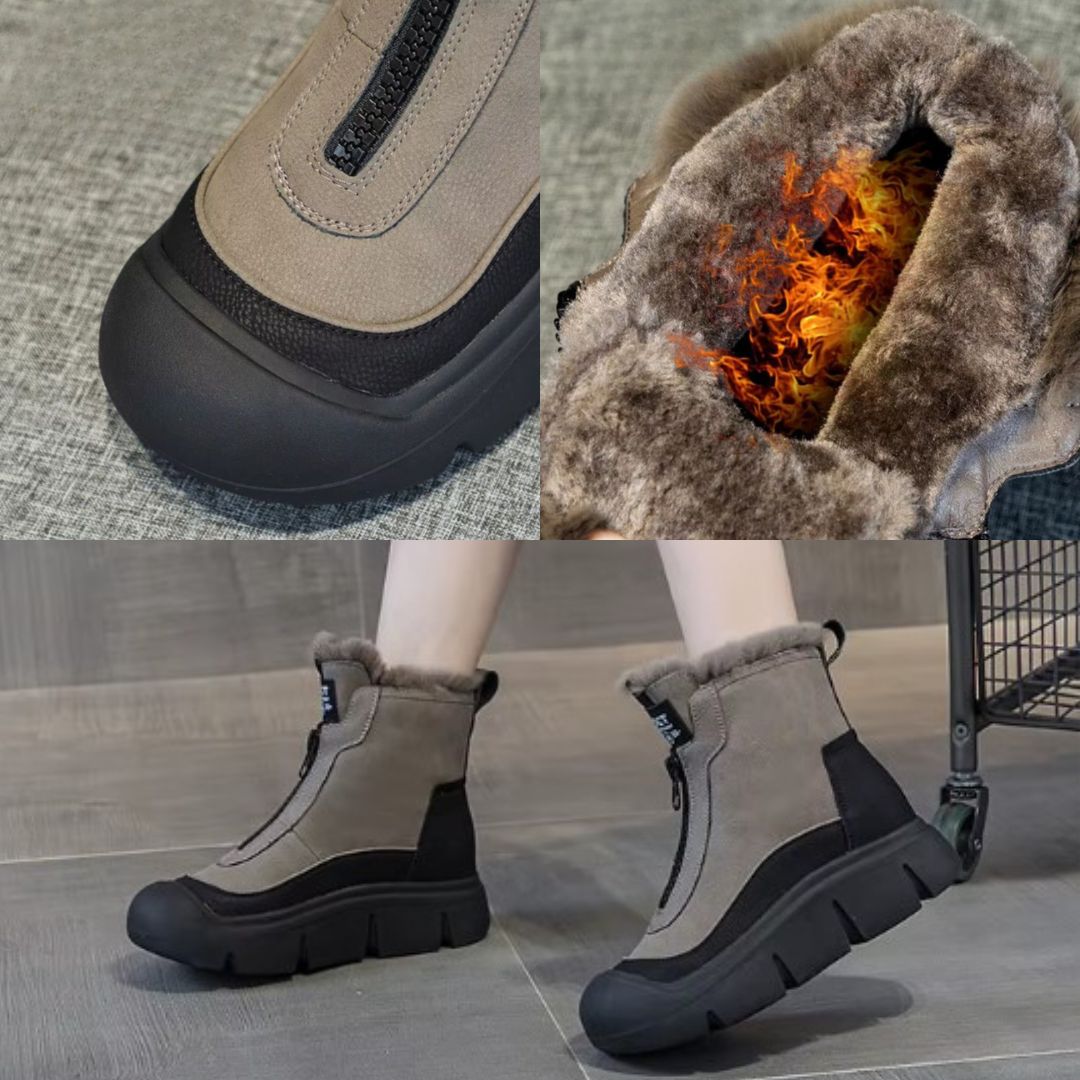 Sneakerpalace| Plysforede skridsikre vinterstøvler til kvinder