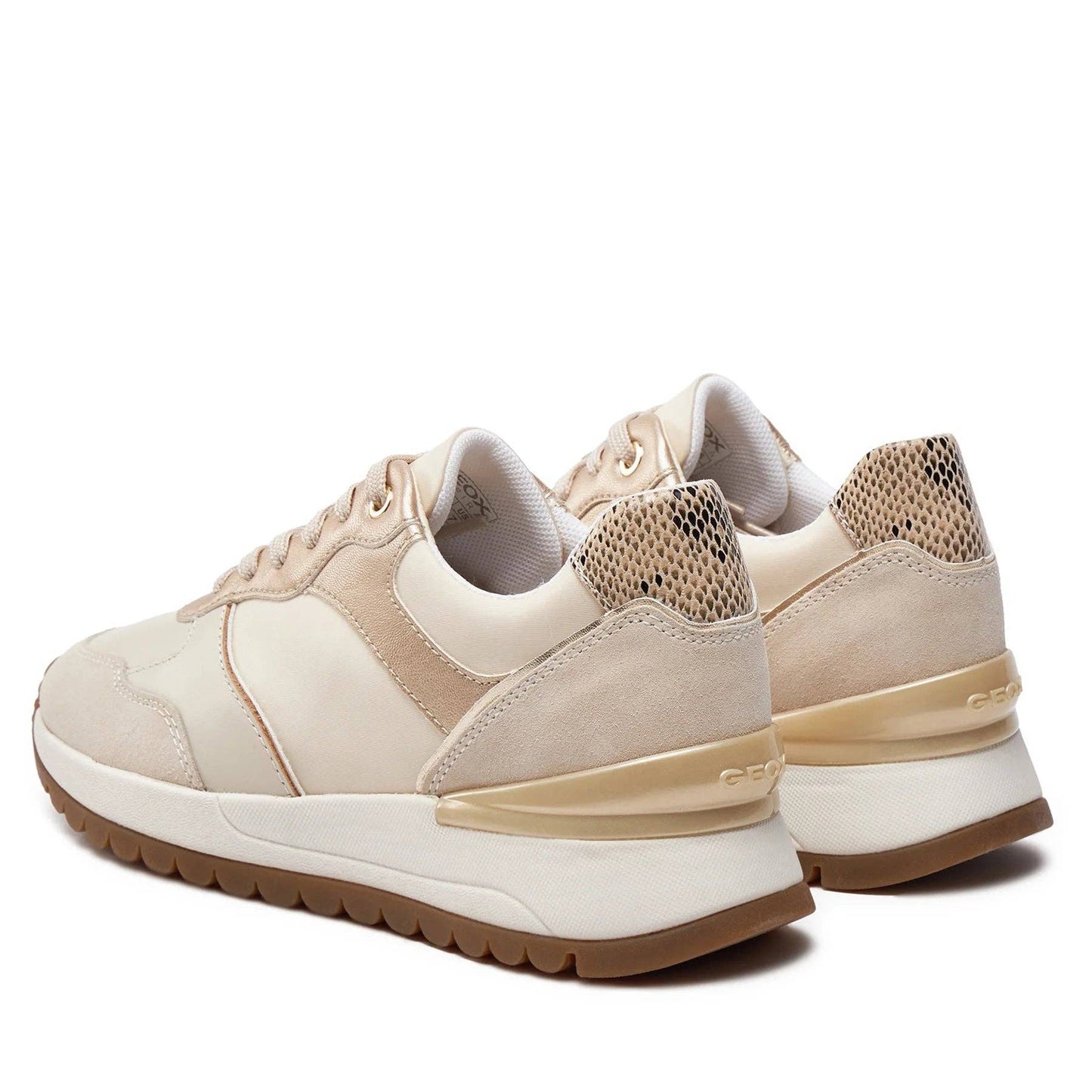 Sneakerpalace Geox Damen Turnschuhe lt sand D desya B-Wildleder+Nylon D4500B 022FU C5322