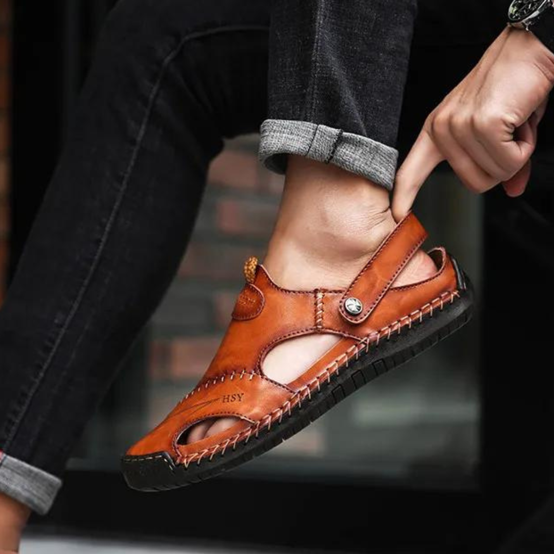 Sneakerpalace| Komfortable tøfler til hjemmet med åben tå og skridsikker sål