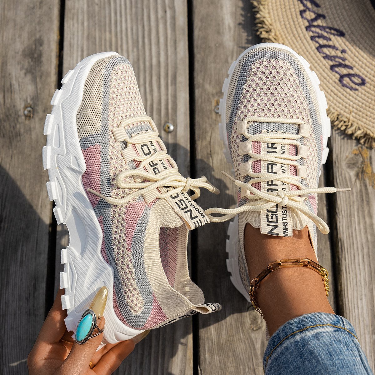 Sneakerpalace| Åndbare komfortable sommertøfler til kvinder
