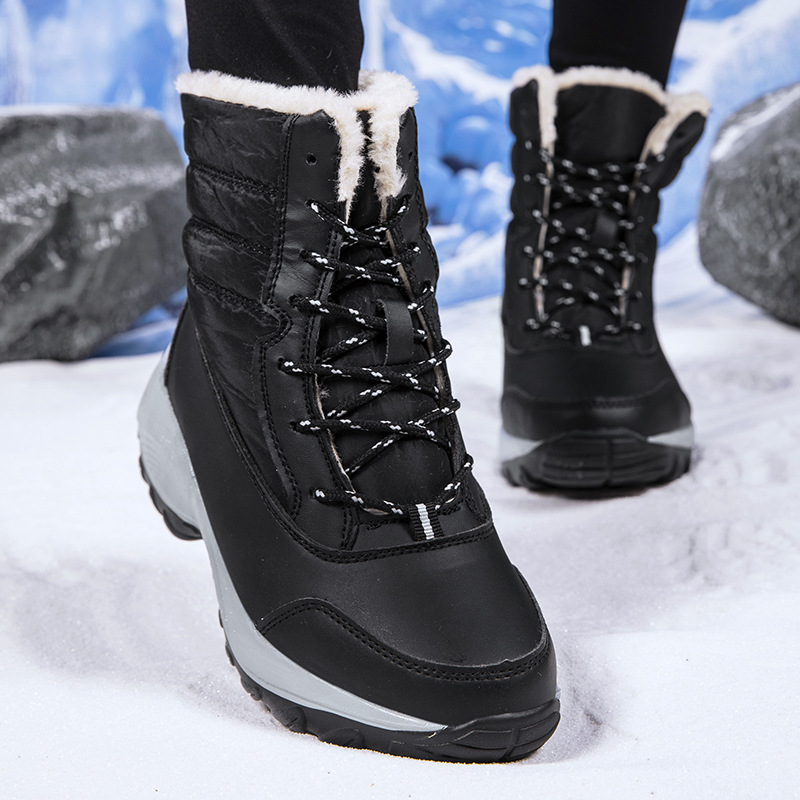 Sneakerpalace| Chunky platform-støvler til kvinder med snørelukning