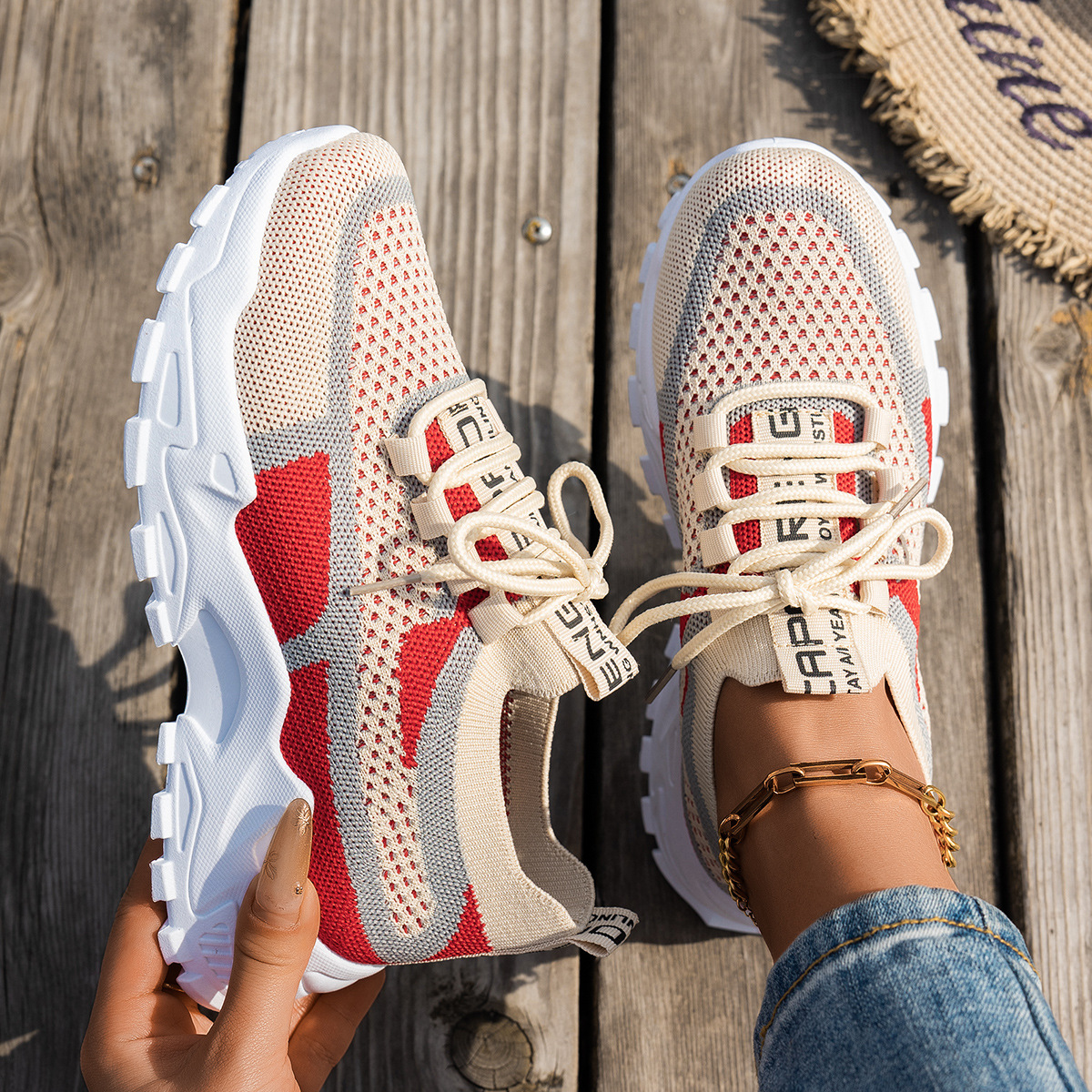 Sneakerpalace| Åndbare komfortable sommertøfler til kvinder