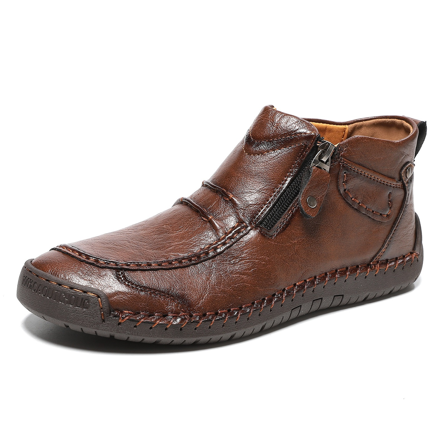 Sneakerpalace| Retro-elegante slip-on herrestøvler i læderstil