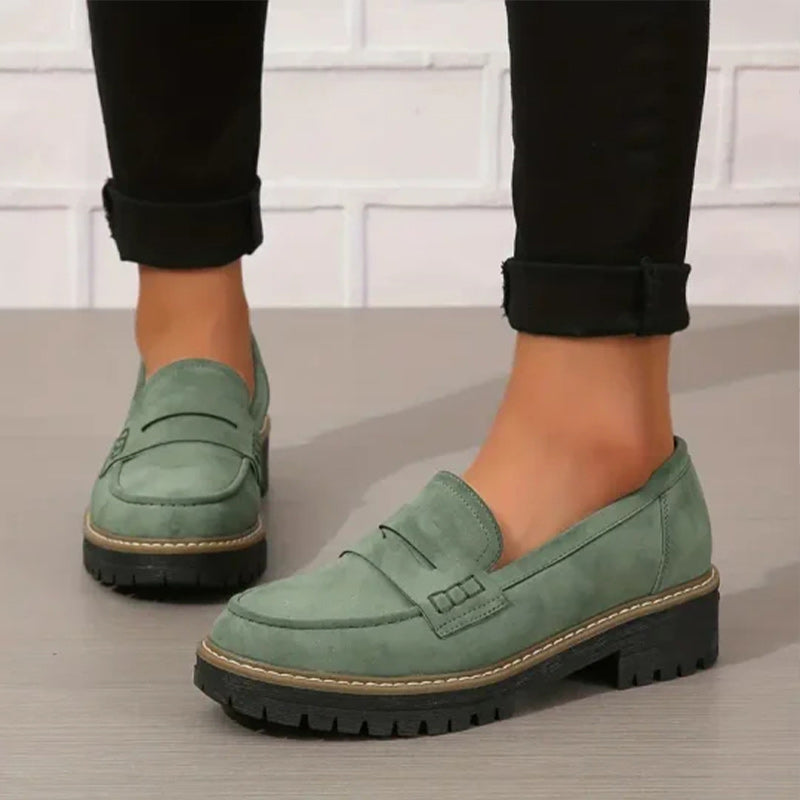 Sneakerpalace| Loafers til kvinder med tyk sål – retro og komfortabel