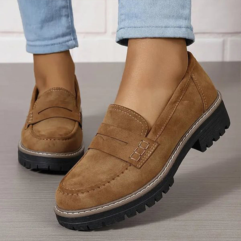 Sneakerpalace| Loafers til kvinder med tyk sål – retro og komfortabel