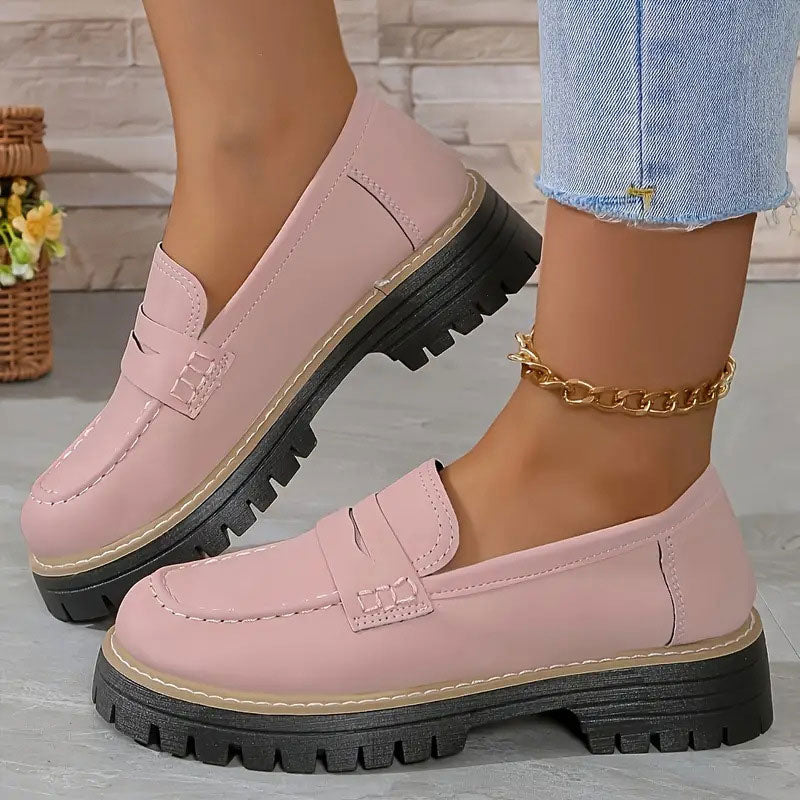 Sneakerpalace| Loafers til kvinder med tyk sål – retro og komfortabel
