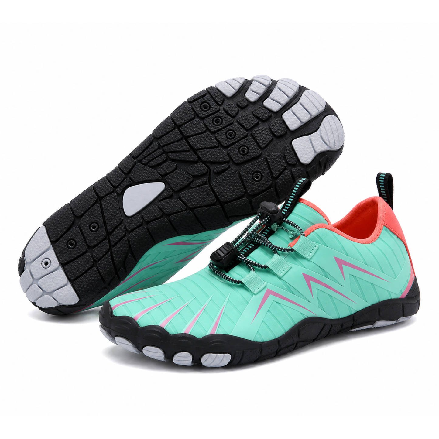Sneakerpalace| NaturSkridt Grå-Orange – Ergonomiske barfodssko